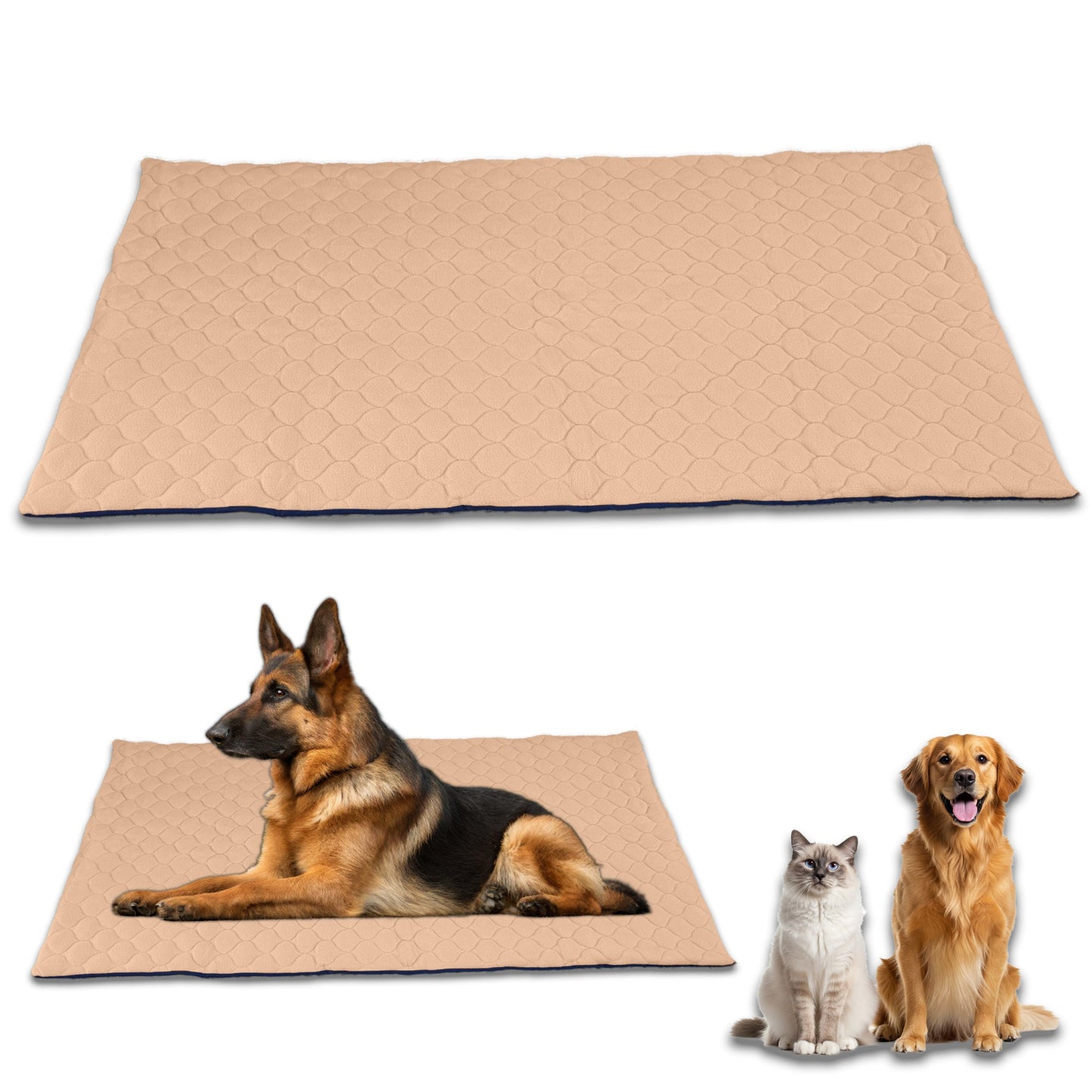 Tapis Imperméable et Confortable pour Chien et Chat - Protège Tout, Aucun liquide ne passe à travers - Disponible en 5 couleurs et 5 tailles
