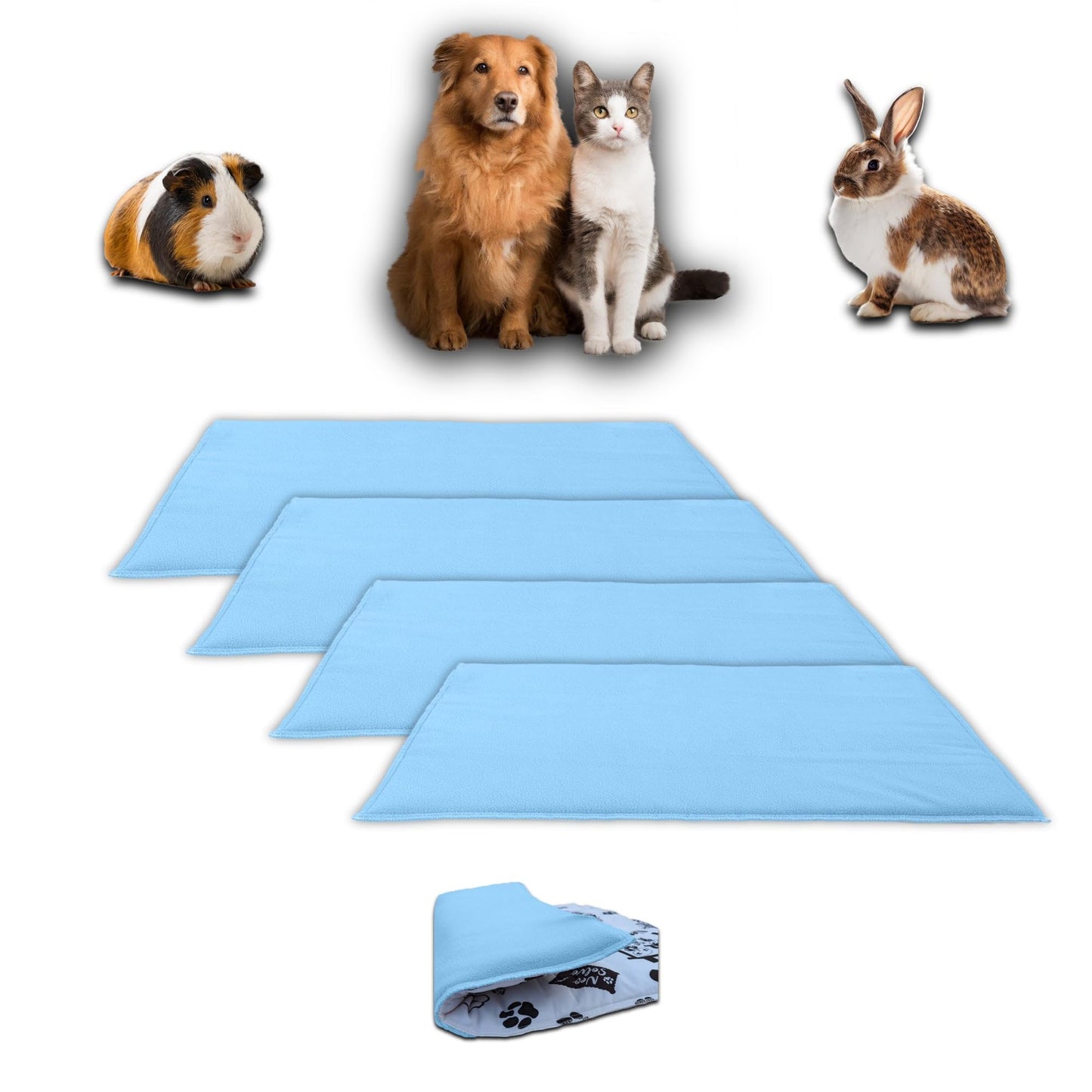 Promo-Paket – Fleece-Spielmatte für Meerschweinchen und Kaninchen – alles in einem, es ist eine Decke, ein riesiger Tunnel, ein Haus, ein Kissen und ein Bett – bequem – erhältlich in mehreren Farben und Größen
