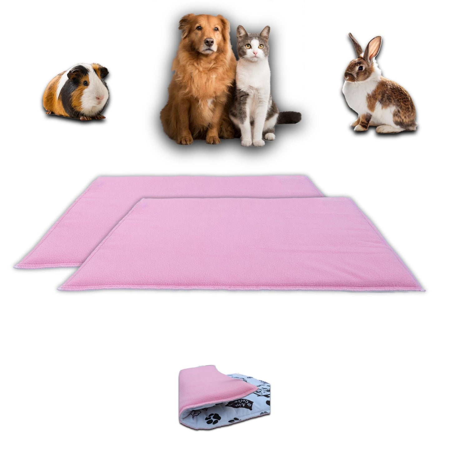 Promo-Paket – Fleece-Spielmatte für Meerschweinchen und Kaninchen – alles in einem, es ist eine Decke, ein riesiger Tunnel, ein Haus, ein Kissen und ein Bett – bequem – erhältlich in mehreren Farben und Größen