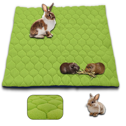 Fleece Guinea Pig and Rabbit Litter Mat - Absorbent and Waterproof - Easy to Clean - for C&amp;C Cage and Enclosure - Available in Multiple Colors and Sizes