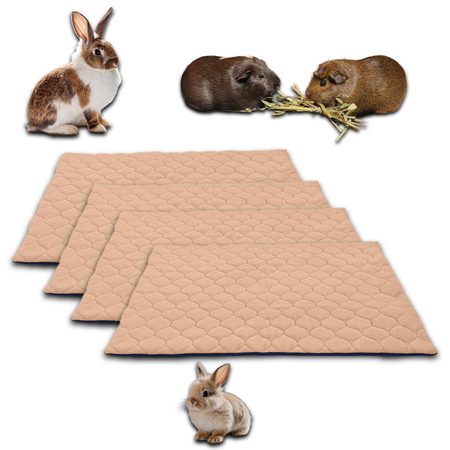 Pack multi-produits - Tapis Litière Polaire - Absorbant et Imperméable - Disponible en multiples couleurs et tailles