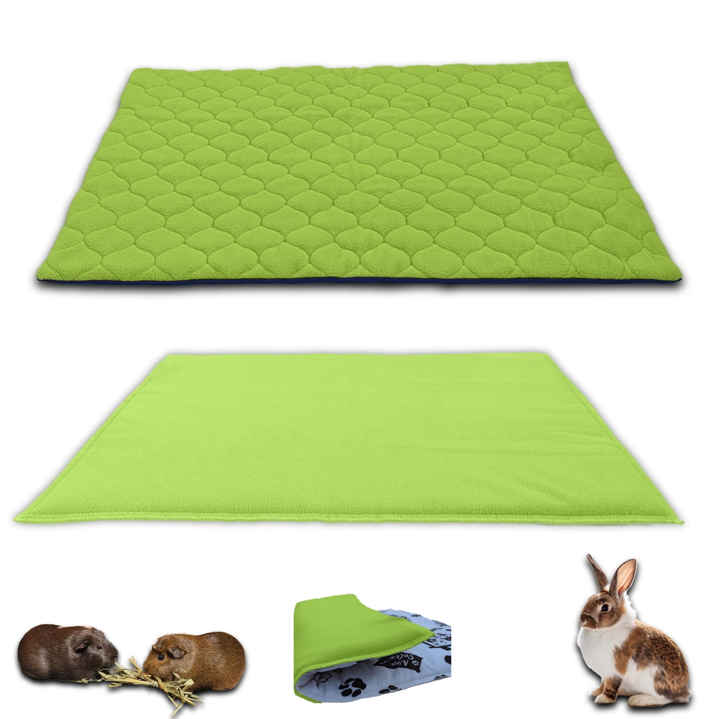 Pack multi-produits - Tapis Litière Polaire + Couverture Polaire Surlitière - Disponible en multiples couleurs et tailles