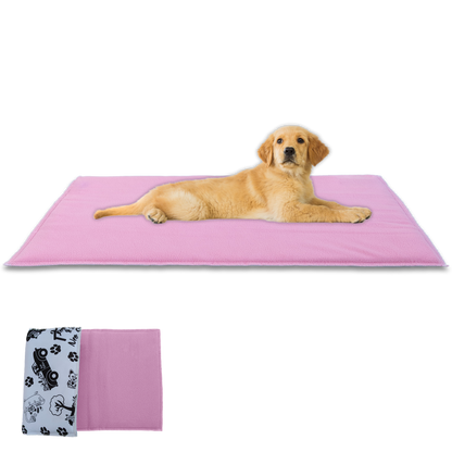 Reversible Dog and Cat Cushion - Soft and Absorbent Fleece Side and Smooth and Cool Polyester Side - Available in 2 Colors and 3 Sizes