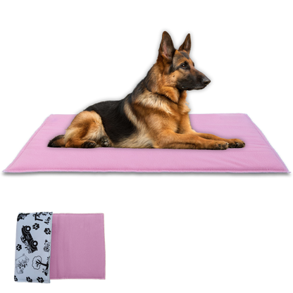 Reversible Dog and Cat Cushion - Soft and Absorbent Fleece Side and Smooth and Cool Polyester Side - Available in 2 Colors and 3 Sizes