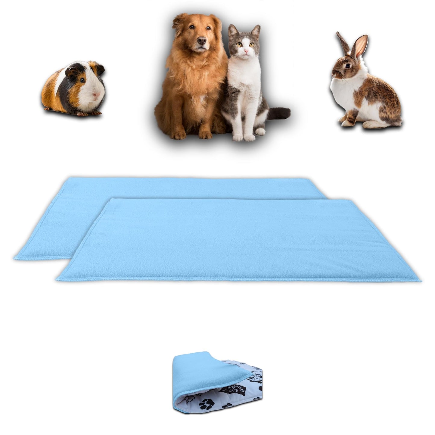 Promo-Paket – Fleece-Spielmatte für Meerschweinchen und Kaninchen – alles in einem, es ist eine Decke, ein riesiger Tunnel, ein Haus, ein Kissen und ein Bett – bequem – erhältlich in mehreren Farben und Größen