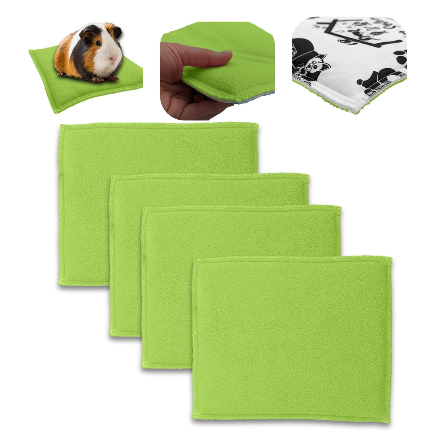 Promo-Paket – Fleece-Spielmatte für Meerschweinchen und Kaninchen – alles in einem, es ist eine Decke, ein riesiger Tunnel, ein Haus, ein Kissen und ein Bett – bequem – erhältlich in mehreren Farben und Größen