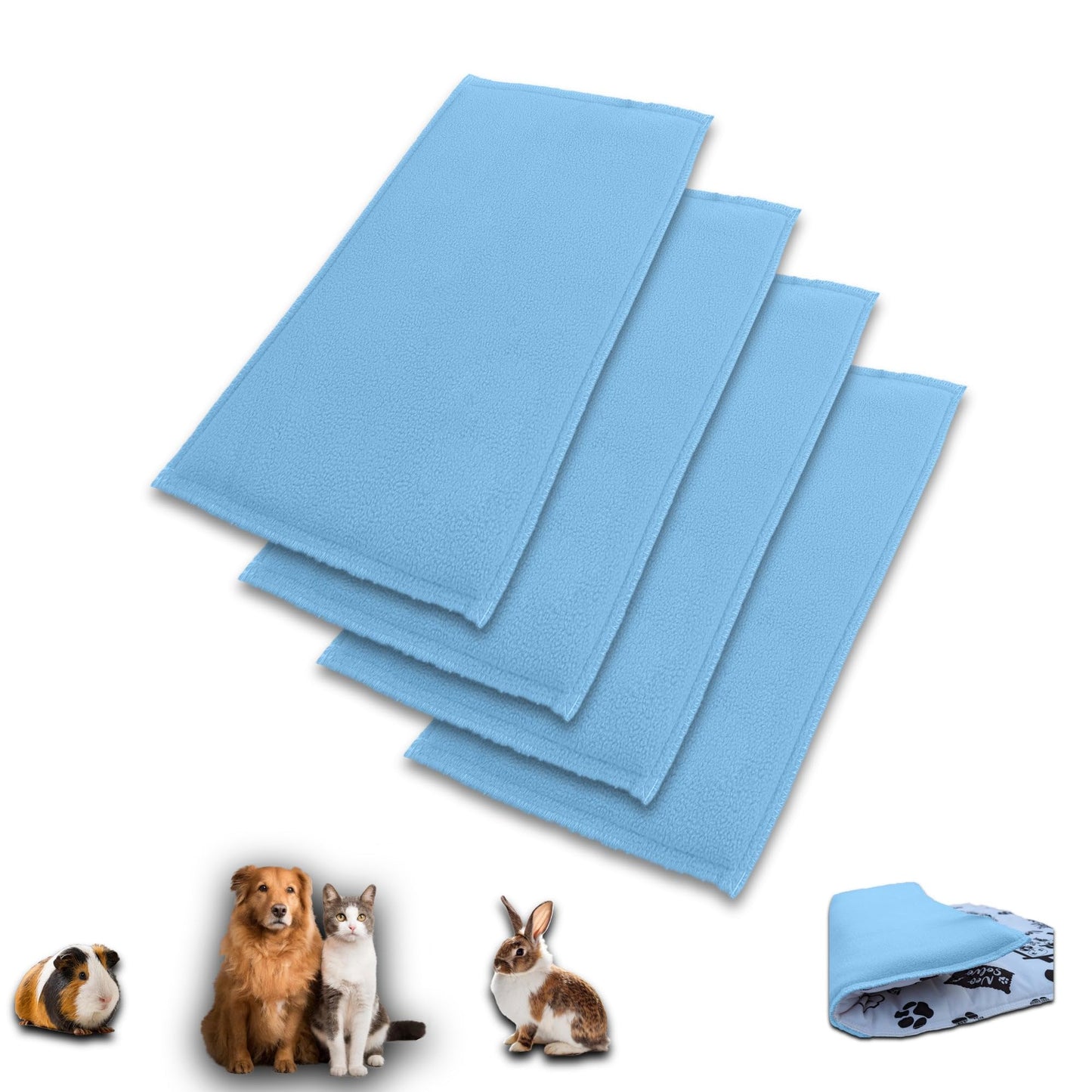 Promo-Paket – Fleece-Spielmatte für Meerschweinchen und Kaninchen – alles in einem, es ist eine Decke, ein riesiger Tunnel, ein Haus, ein Kissen und ein Bett – bequem – erhältlich in mehreren Farben und Größen