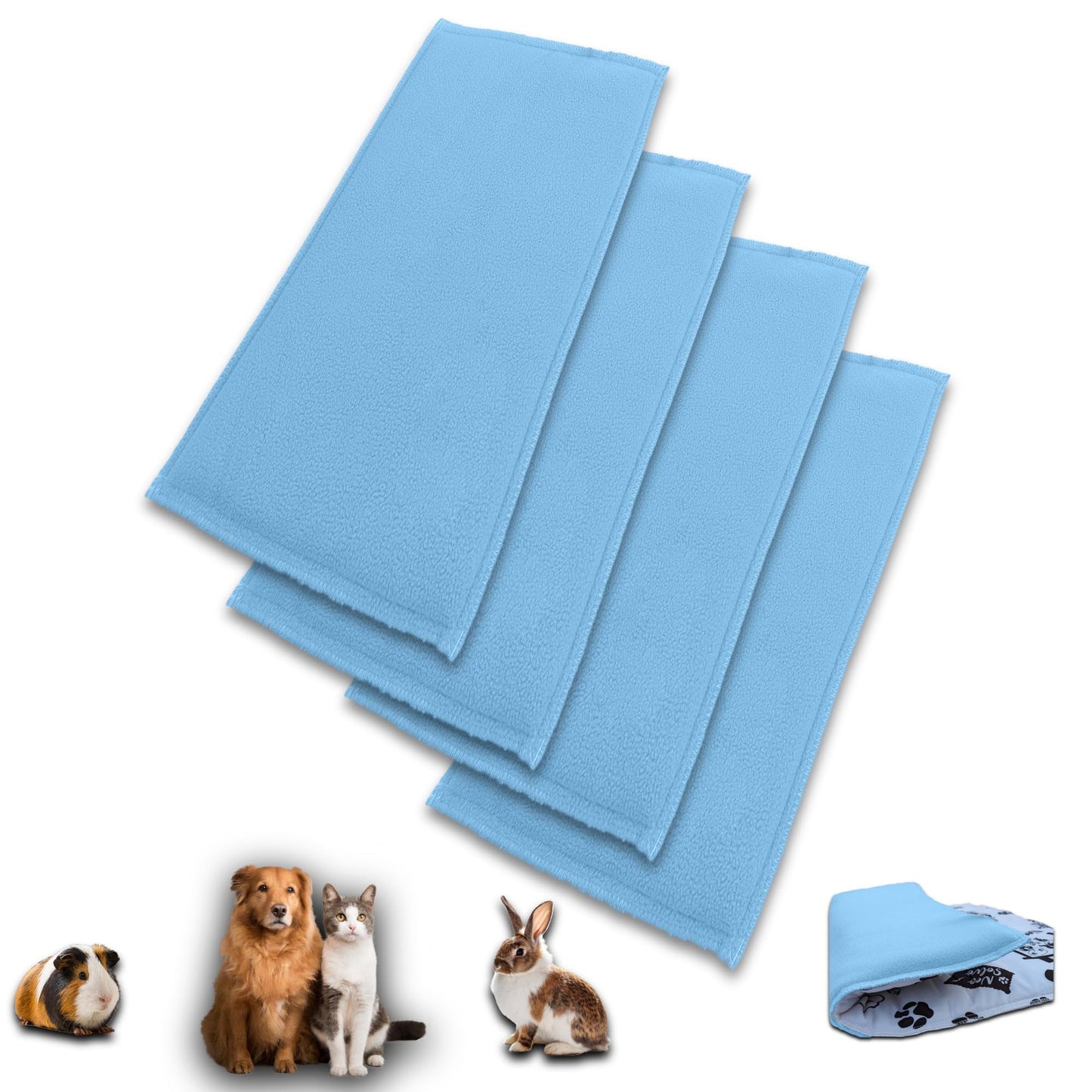 Promo-Paket – Fleece-Spielmatte für Meerschweinchen und Kaninchen – alles in einem, es ist eine Decke, ein riesiger Tunnel, ein Haus, ein Kissen und ein Bett – bequem – erhältlich in mehreren Farben und Größen