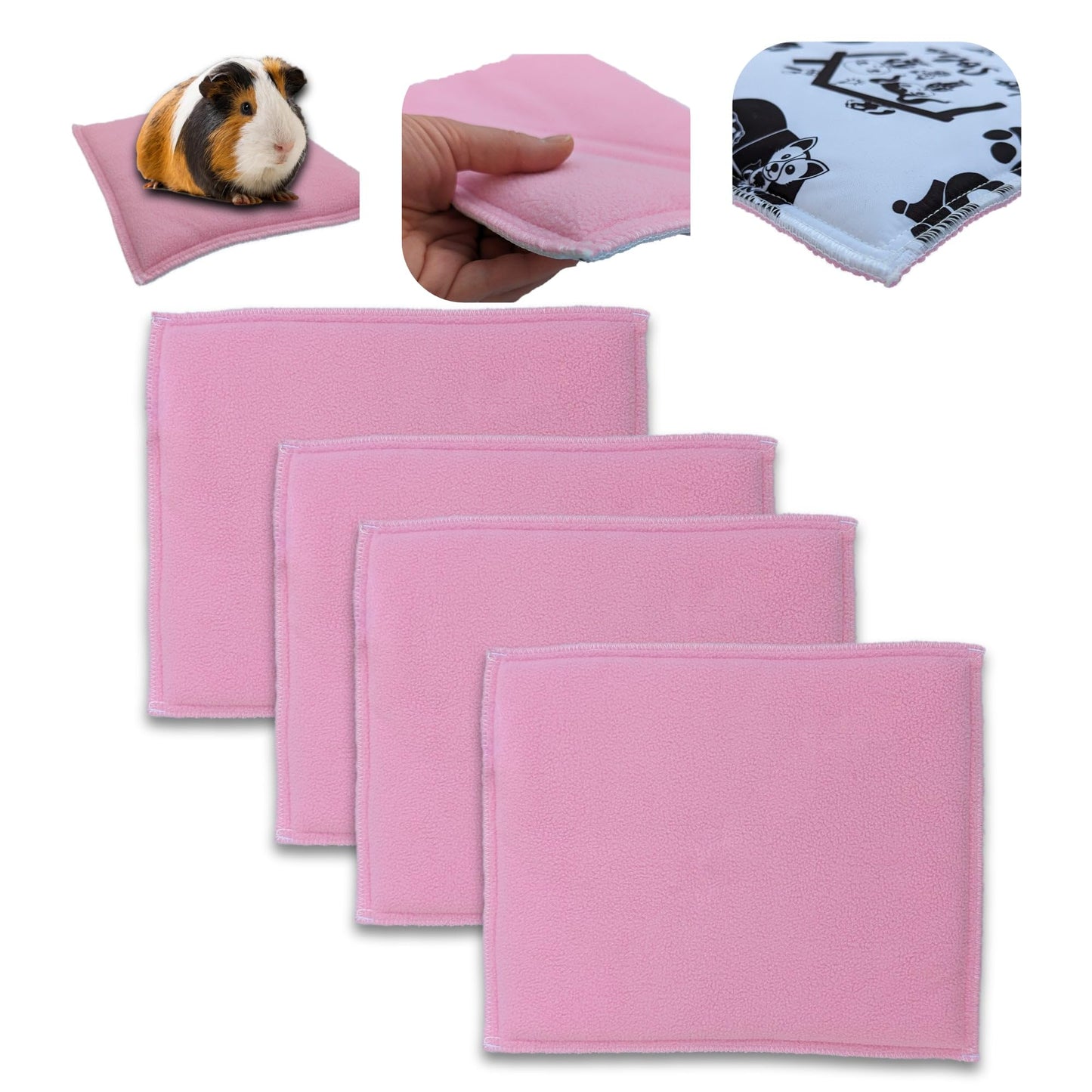 Promo-Paket – Fleece-Spielmatte für Meerschweinchen und Kaninchen – alles in einem, es ist eine Decke, ein riesiger Tunnel, ein Haus, ein Kissen und ein Bett – bequem – erhältlich in mehreren Farben und Größen
