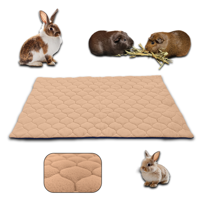 Tapis Litière Polaire pour Cochon d'Inde et Lapin - Absorbant et Imperméable - Facile à Nettoyer - Pour Cage et Enclos C&C - Disponible en 5 couleurs et 5 tailles