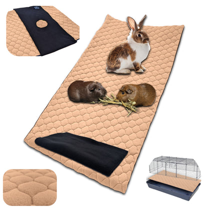 Tapis Litière Polaire pour Cochon d'Inde et Lapin - Absorbant et Imperméable - Facile à Nettoyer - Pour Cage et Enclos C&C - Disponible en multiples couleurs et tailles