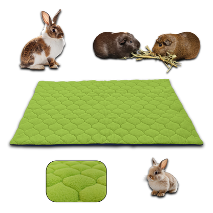 Tapis Litière Polaire pour Cochon d'Inde et Lapin - Absorbant et Imperméable - Facile à Nettoyer - Pour Cage et Enclos C&C - Disponible en 5 couleurs et 5 tailles