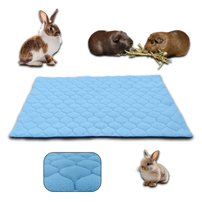 Tapis Litière Polaire pour Cochon d'Inde et Lapin - Absorbant et Imperméable - Facile à Nettoyer - Pour Cage et Enclos C&C - Disponible en 5 couleurs et 5 tailles