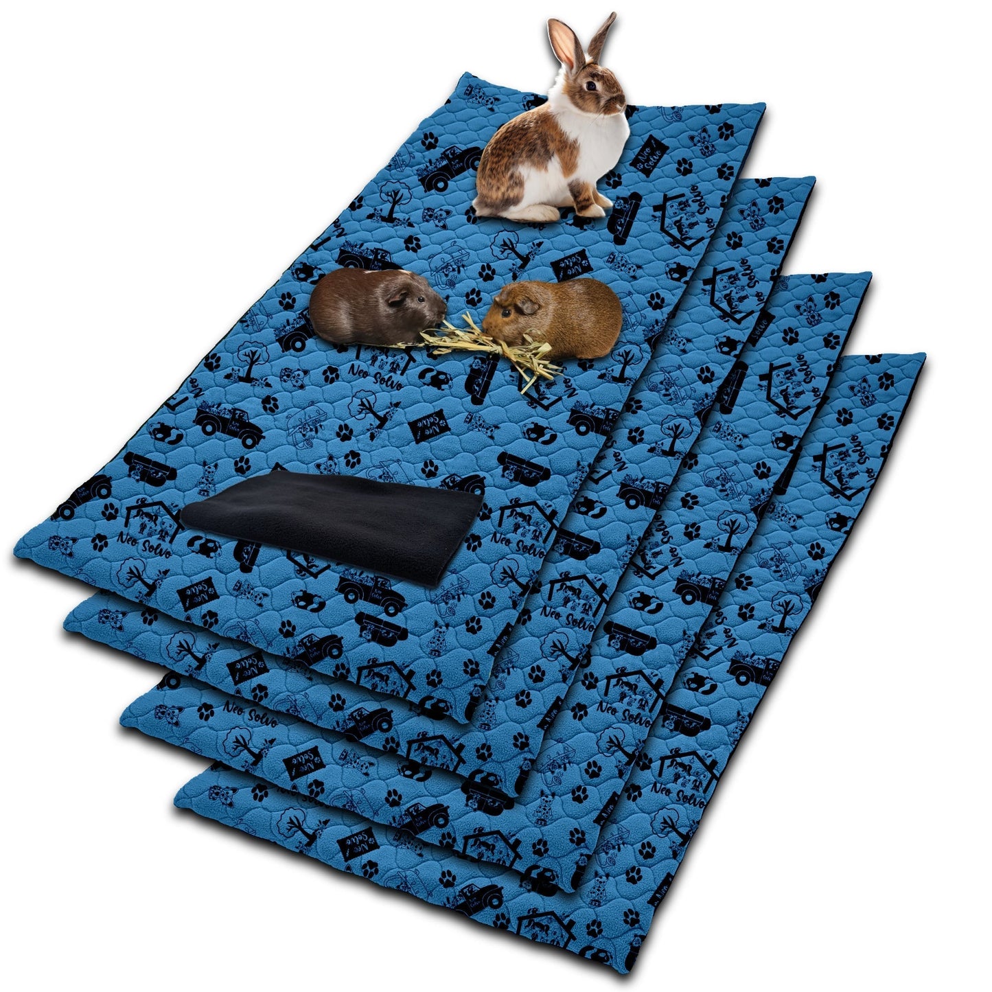 Pack multi-produits - Tapis Litière Polaire - Absorbant et Imperméable - Disponible en multiples couleurs et tailles