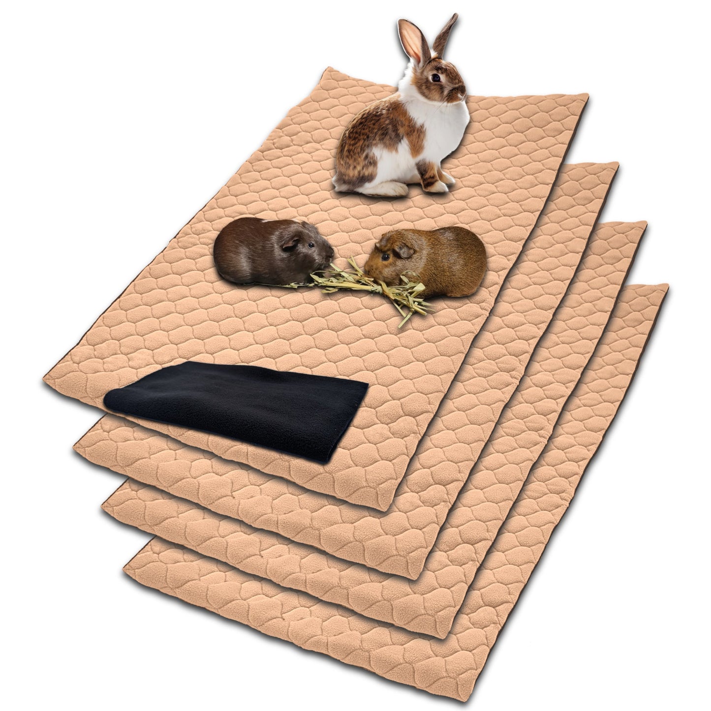 Pack multi-produits - Tapis Litière Polaire - Absorbant et Imperméable - Disponible en multiples couleurs et tailles