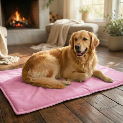 Coussin Réversible pour Chien et Chat - Face Polaire Douce et Absorbante et Face lisse et Fraiche en Polyester - Disponible en 3 couleurs et 4 tailles