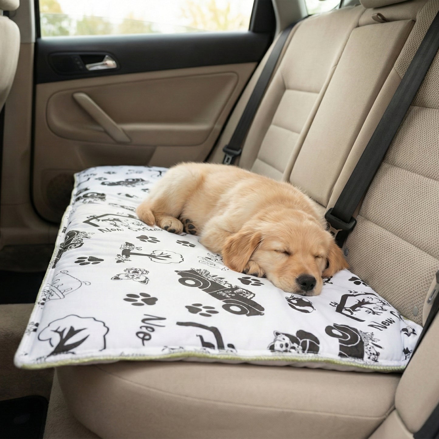 Coussin Réversible pour Chien et Chat - Face Polaire Douce et Absorbante et Face lisse et Fraiche en Polyester - Disponible en 3 couleurs et 4 tailles