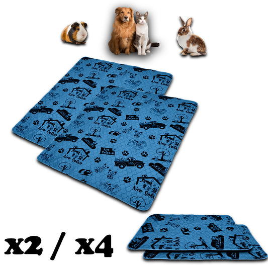 Pack Promo - Tapis Antidérapant et Absorbant - Apprentissage de la Propreté - Fond de Cage - Sous les Gamelles - Disponible en multiples couleurs et tailles