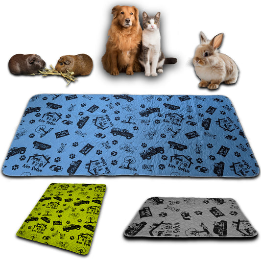 Non-Slip and Absorbent Mat - Potty Training - Cage Bottom - Under Bowls - Available in Multiple Colors and Sizes