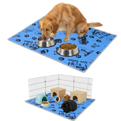 Tapis Antidérapant et Absorbant - Apprentissage de la Propreté - Fond de Cage - Sous les Gamelles  - Disponible en multiples couleurs et tailles