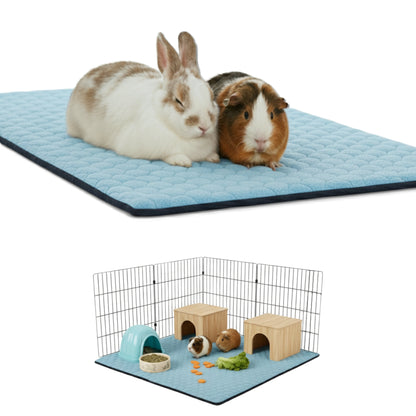 Tapis Litière Polaire pour Cochon d'Inde et Lapin - Absorbant et Imperméable - Facile à Nettoyer - Pour Cage et Enclos C&C - Disponible en multiples couleurs et tailles