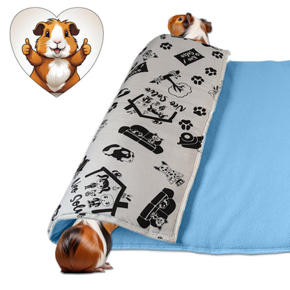 Multi-product pack - Absorbent and Non-slip Mat + 3 in 1 Fleece: Cushion, Blanket and Tunnel - Available in multiple colors and sizes