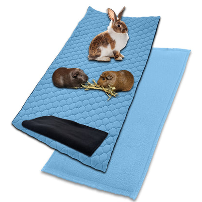 Pack multi-produits - Tapis Litière Polaire + Couverture Polaire Surlitière - Disponible en multiples couleurs et tailles