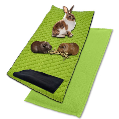 Pack multi-produits - Tapis Litière Polaire + Couverture Polaire Surlitière - Disponible en multiples couleurs et tailles