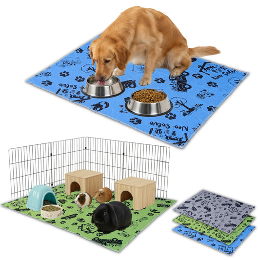 Non-Slip and Absorbent Mat - Potty Training - Cage Bottom - Under Bowls - Available in Multiple Colors and Sizes