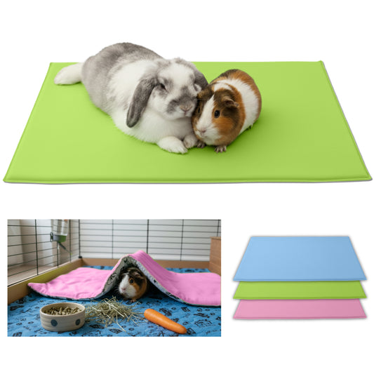 Tapis de jeu en Polaire pour Cochon d'Inde et Lapin - Tout en Un, c'est une Couverture, un Tunnel Géant, une Maison, un Coussin et un Lit - Confortable - Disponible en 3 couleurs et 6 tailles