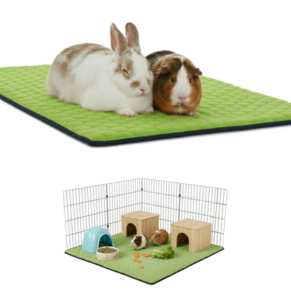 Tapis Litière Polaire pour Cochon d'Inde et Lapin - Absorbant et Imperméable - Facile à Nettoyer - Pour Cage et Enclos C&C - Disponible en multiples couleurs et tailles